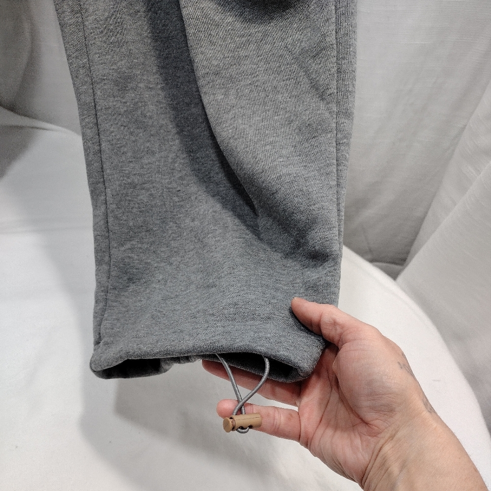 Oscar Sports Big & Tall Heather Gray Fleece Lined Jogging Pants - Picture 3 of 15
